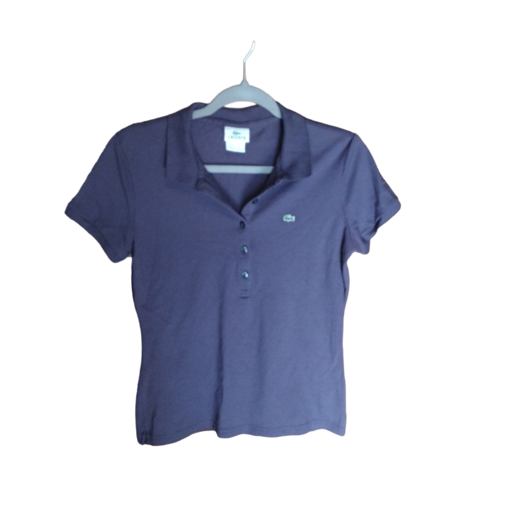 Lacoste Women's Plum Short Sleeve Shirt